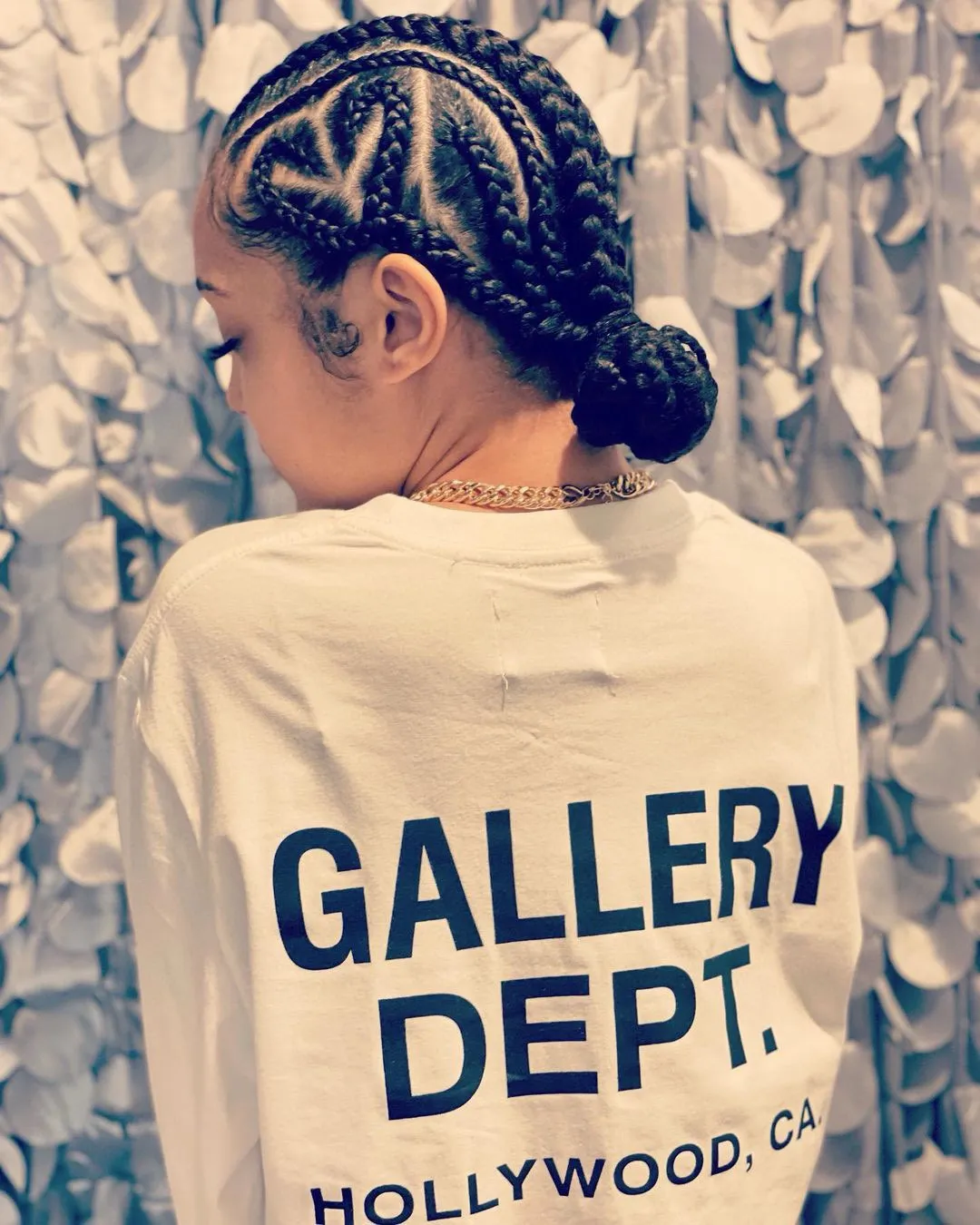 GALLERY DEPT. SOUVENIR L/S TEE English LOGO Basic Long Sleeve White S-XL Genuine Uniform Cylindrical No Side Seam Linen Cotton Fabric Garment Wash Preshrunk Correct Fit Correct Accessories